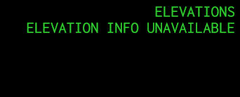 Radar Elevation: Inoperative